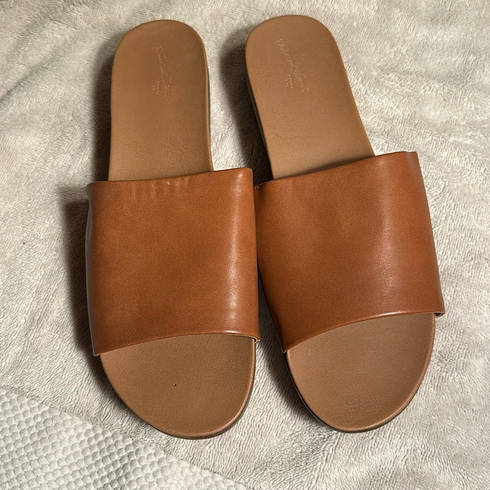Universal Thread cognac flatform wedges W10 NWOT